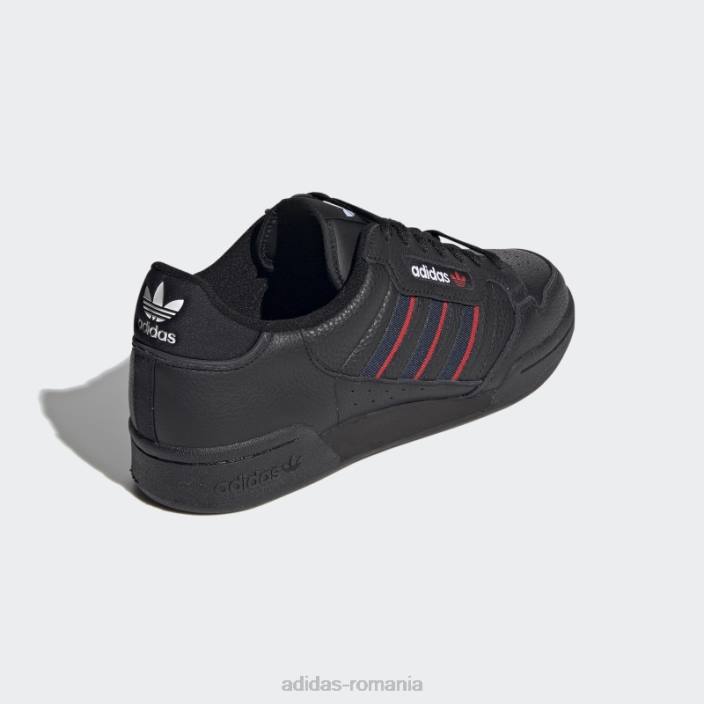 Adidas pantofi negri continental 80 dungi adidas unisex negru/marinier/rosu 2JBN12849
