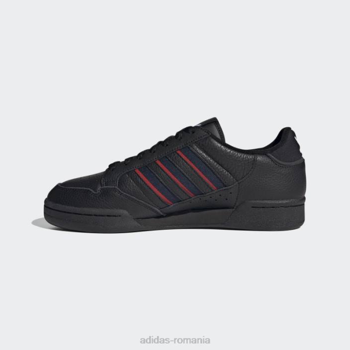 Adidas pantofi negri continental 80 dungi adidas unisex negru/marinier/rosu 2JBN12849