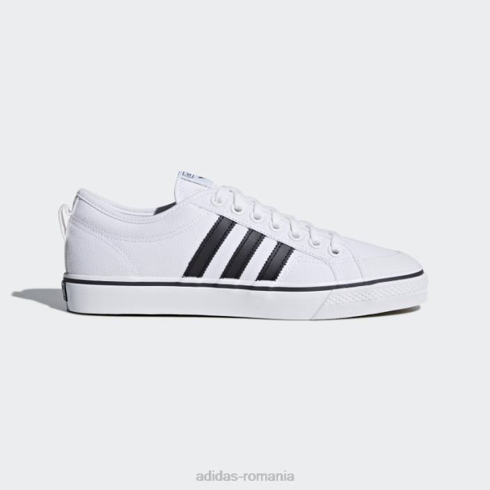 Adidas pantofi nizza negru elegant unisex alb negru 2JBN4335
