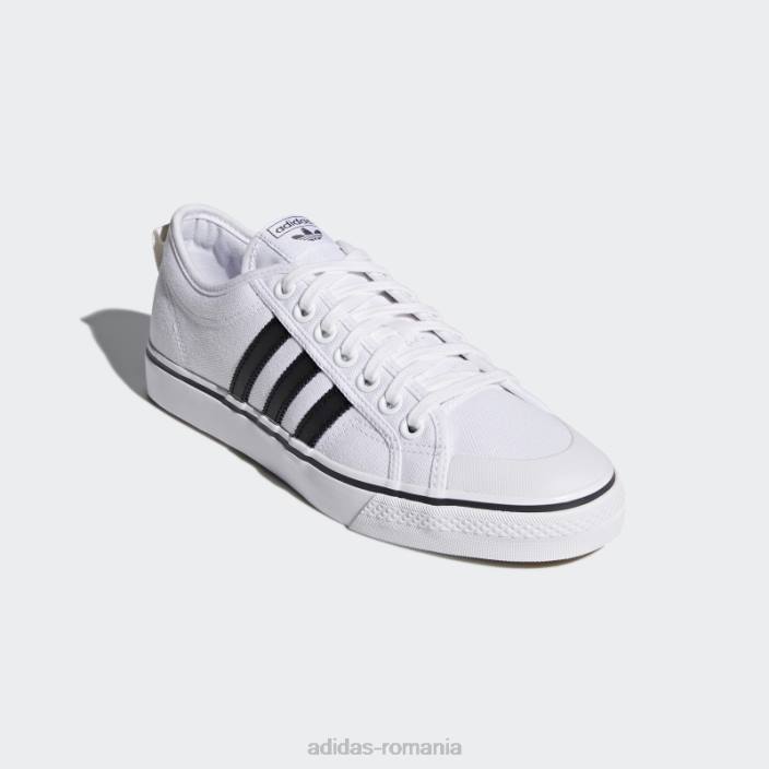 Adidas pantofi nizza negru elegant unisex alb negru 2JBN4335