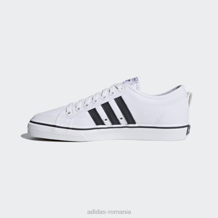 Adidas pantofi nizza negru elegant unisex alb negru 2JBN4335