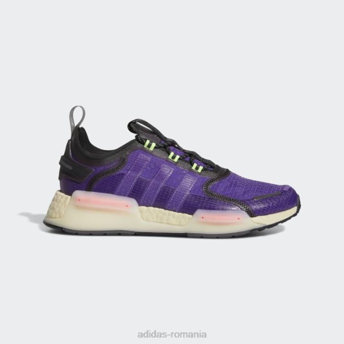 Adidas pantofi nmd-v3 violet adidas unisex violet/negru/verde 2JBN12984