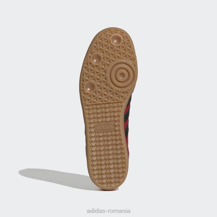 Adidas pantofi samba fc bayern roșii unisex roșu/negru/gumă 2JBN12469