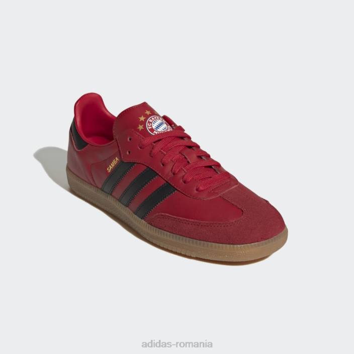 Adidas pantofi samba fc bayern roșii unisex roșu/negru/gumă 2JBN12469