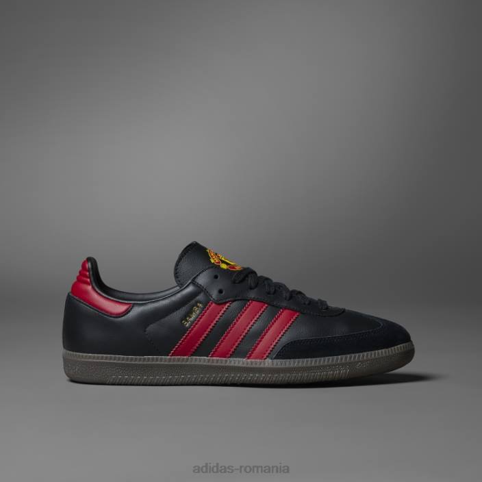 Adidas pantofi samba manchester united negri unisex negru/roșu real/gumă 2JBN12349