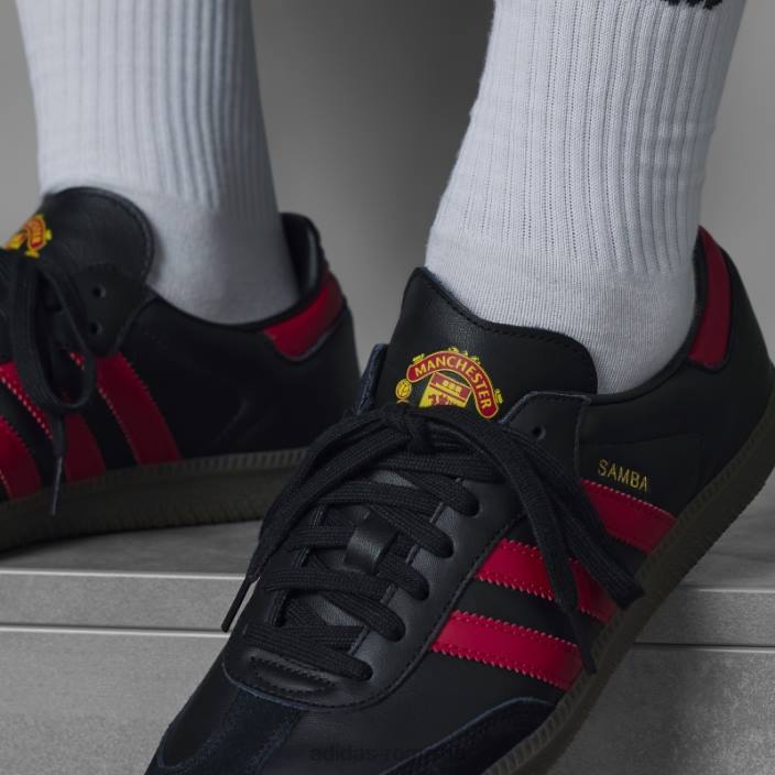 Adidas pantofi samba manchester united negri unisex negru/roșu real/gumă 2JBN12349