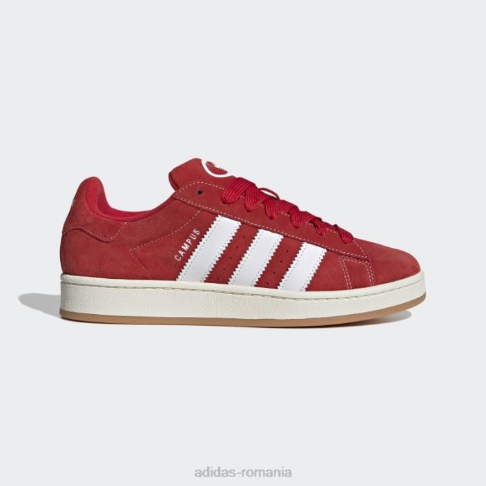 Adidas pantofi stacojii anilor 00 campus unisex stacojiu/alb 2JBN12809