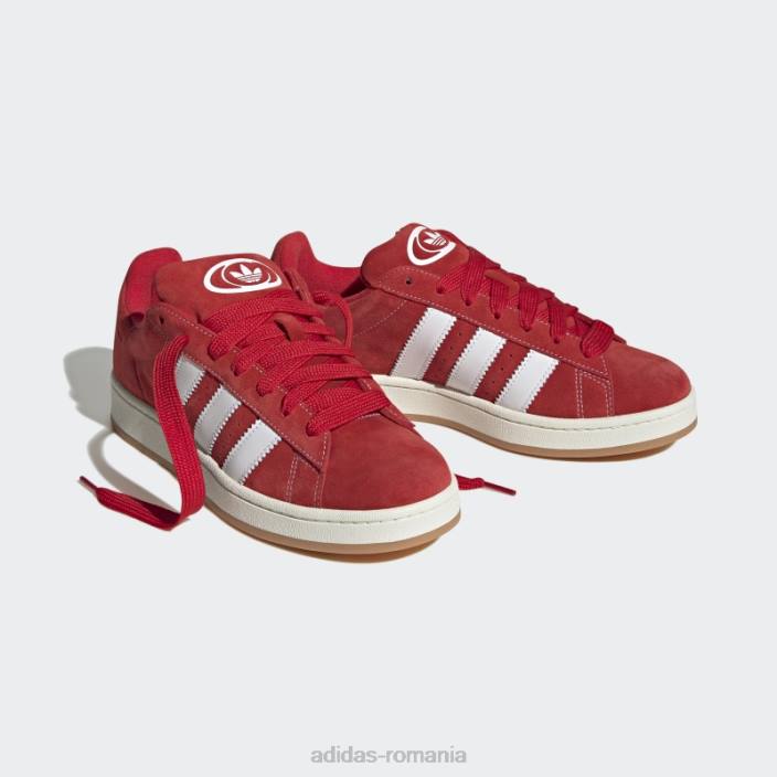 Adidas pantofi stacojii anilor 00 campus unisex stacojiu/alb 2JBN12809
