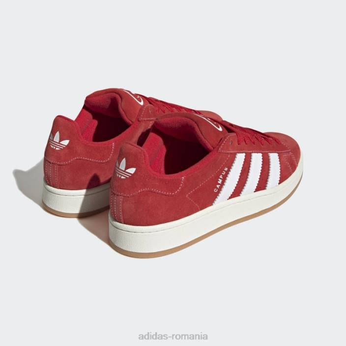 Adidas pantofi stacojii anilor 00 campus unisex stacojiu/alb 2JBN12809
