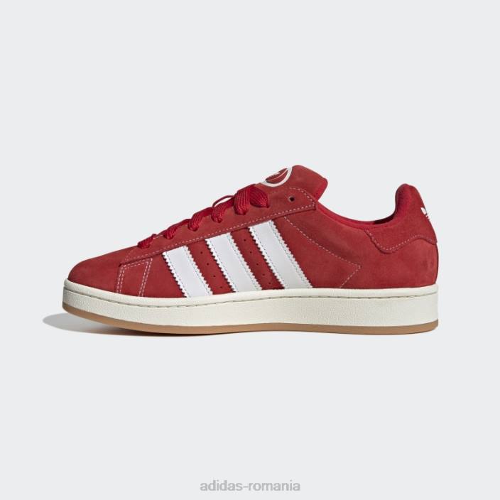 Adidas pantofi stacojii anilor 00 campus unisex stacojiu/alb 2JBN12809