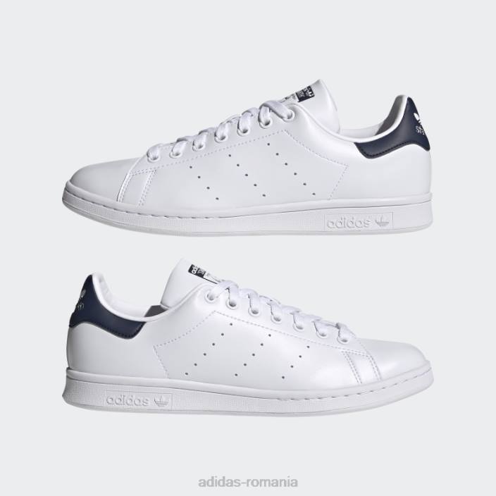 Adidas pantofi stan smith modă bleumarin unisex alb/marinier 2JBN3963