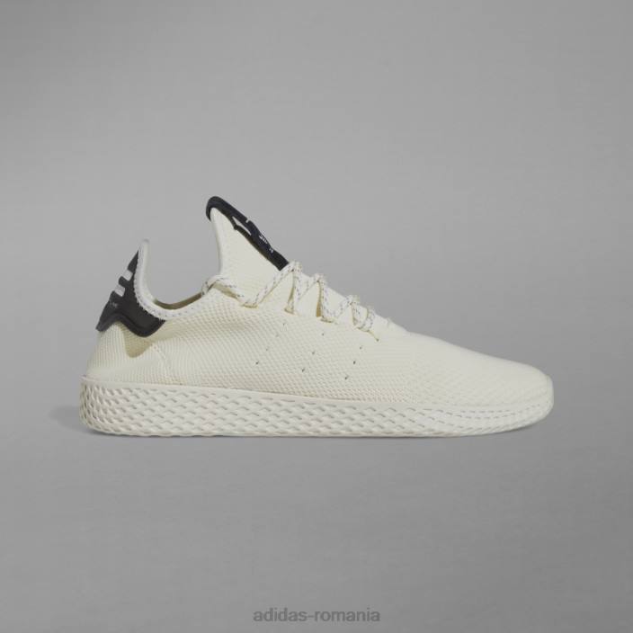 Adidas pantofi tenis hu adidas albi unisex alb negru 2JBN12237