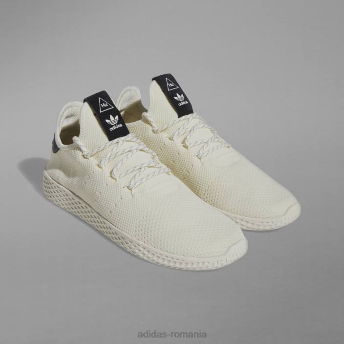 Adidas pantofi tenis hu adidas albi unisex alb negru 2JBN12237