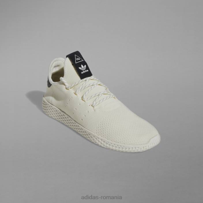 Adidas pantofi tenis hu adidas albi unisex alb negru 2JBN12237