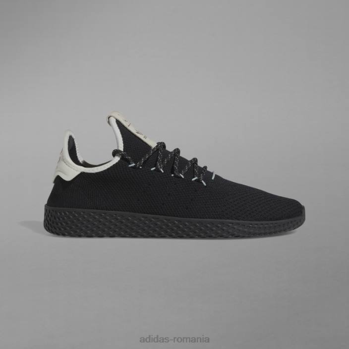 Adidas pantofi tenis hu negri unisex negru/alb/gri deschis 2JBN12232