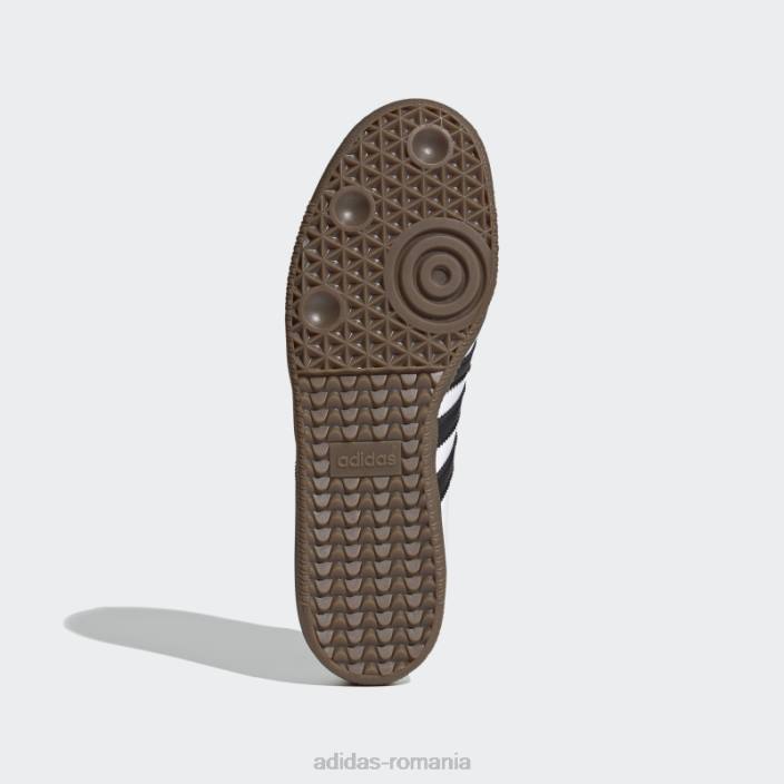 Adidas pantofi vegani samba albi unisex alb/negru/gumă 2JBN4363
