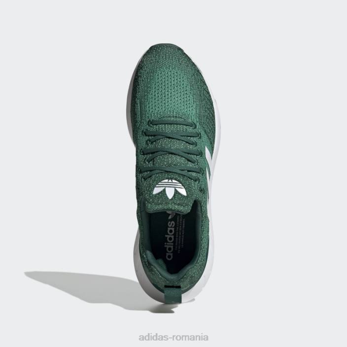 Adidas pantofi verzi Swift Run 22 unisex verde/alb/verde aldine 2JBN4337
