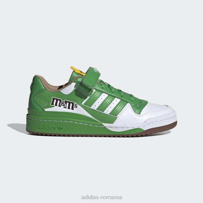 Adidas pantofi verzi m&m's forum low 84 unisex verde/alb/eqt galben 2JBN4408
