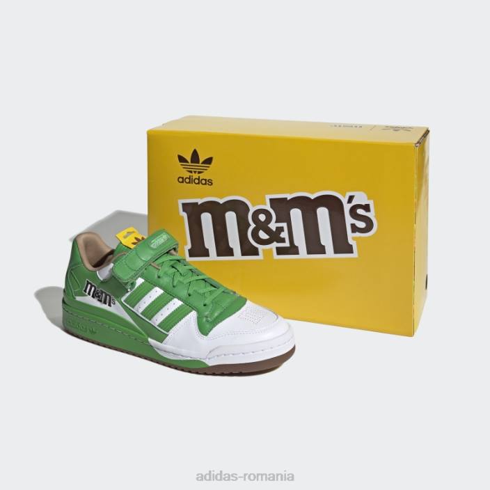 Adidas pantofi verzi m&m\'s forum low 84 unisex verde/alb/eqt galben 2JBN4408