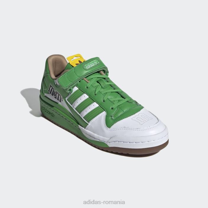 Adidas pantofi verzi m&m\'s forum low 84 unisex verde/alb/eqt galben 2JBN4408