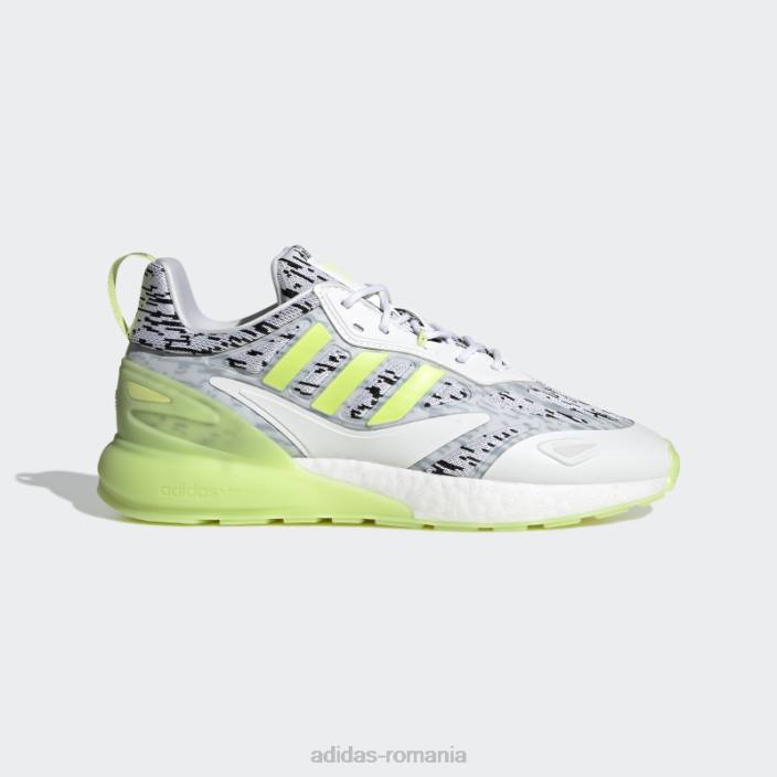 Adidas pantofi zx 2k boost 2.0 lime unisex alb/var 2JBN12937