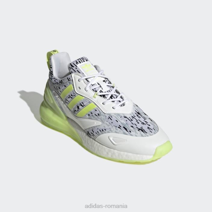 Adidas pantofi zx 2k boost 2.0 lime unisex alb/var 2JBN12937