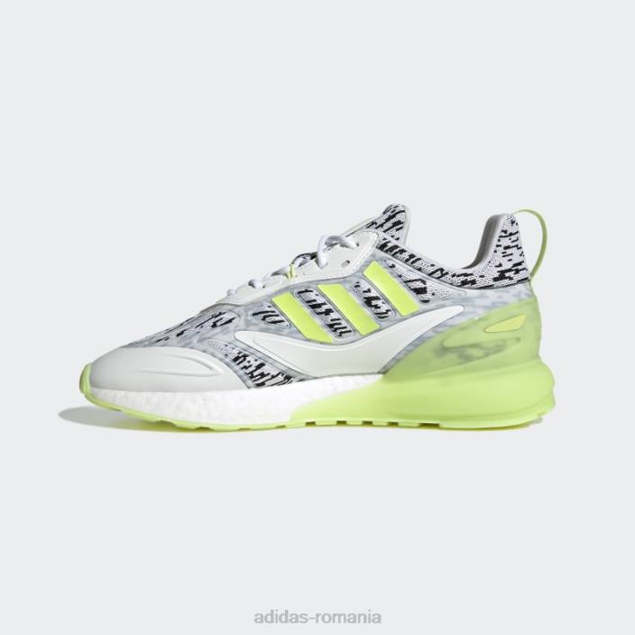 Adidas pantofi zx 2k boost 2.0 lime unisex alb/var 2JBN12937