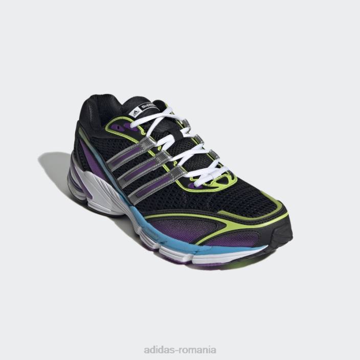 Adidas pernă supernova neagră 7 pantofi unisex negru/argintiu/verde 2JBN13006