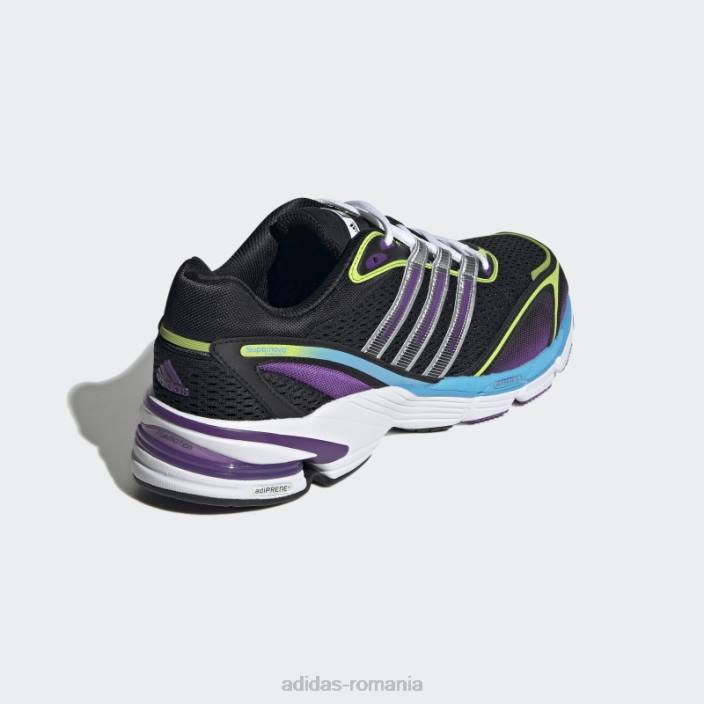 Adidas pernă supernova neagră 7 pantofi unisex negru/argintiu/verde 2JBN13006