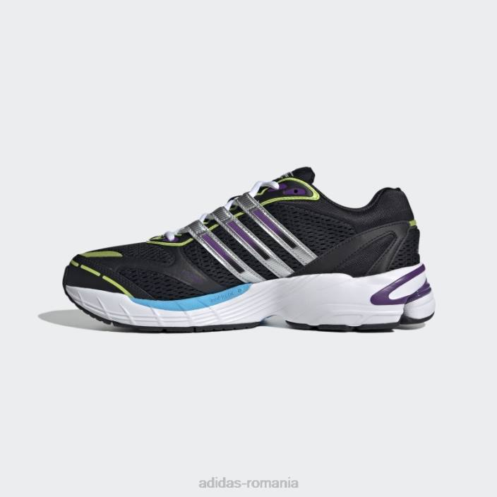 Adidas pernă supernova neagră 7 pantofi unisex negru/argintiu/verde 2JBN13006