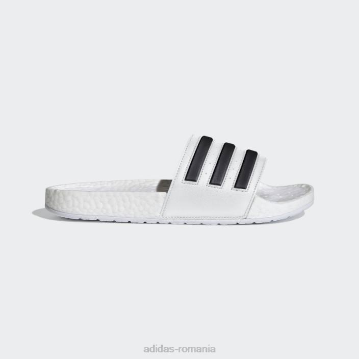 Adidas sandale adilette boost albe adidas unisex alb negru 2JBN3846