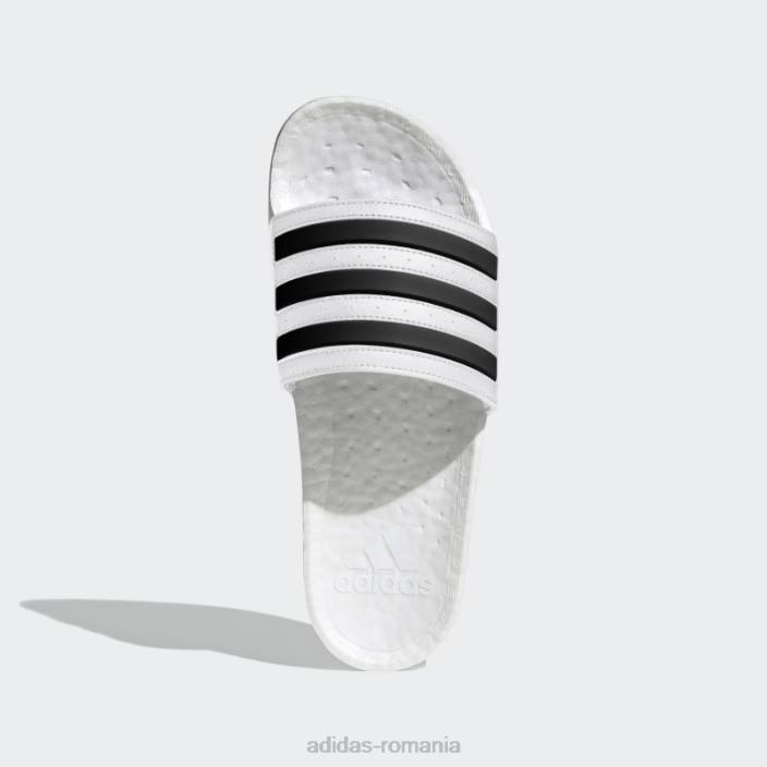 Adidas sandale adilette boost albe adidas unisex alb negru 2JBN3846