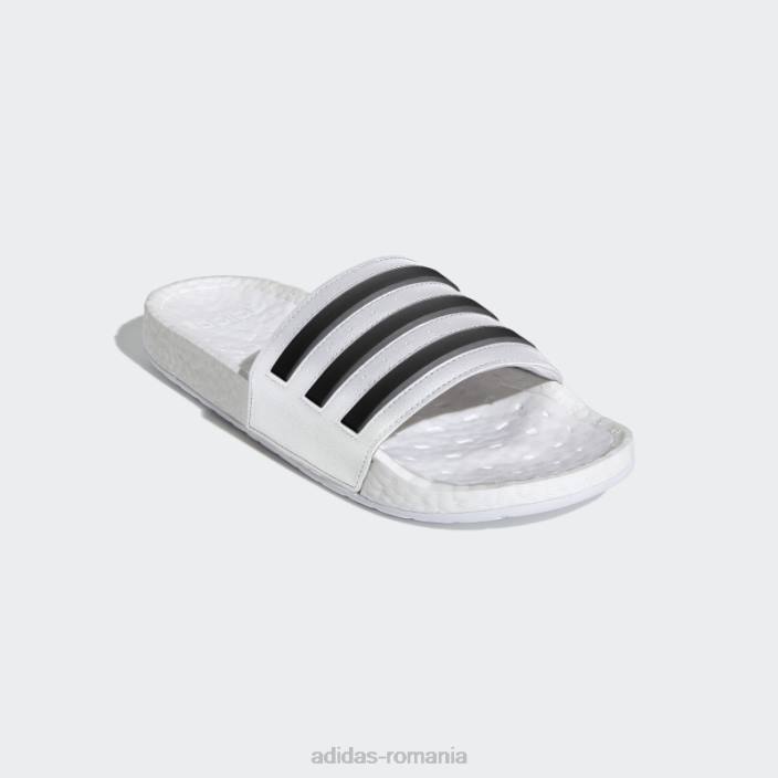 Adidas sandale adilette boost albe adidas unisex alb negru 2JBN3846