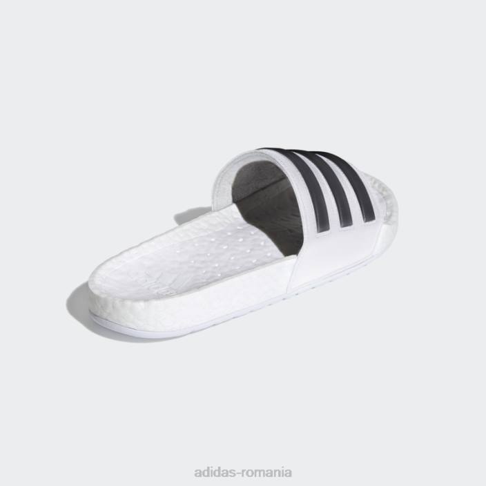 Adidas sandale adilette boost albe adidas unisex alb negru 2JBN3846