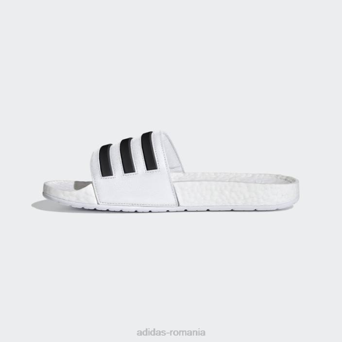 Adidas sandale adilette boost albe adidas unisex alb negru 2JBN3846