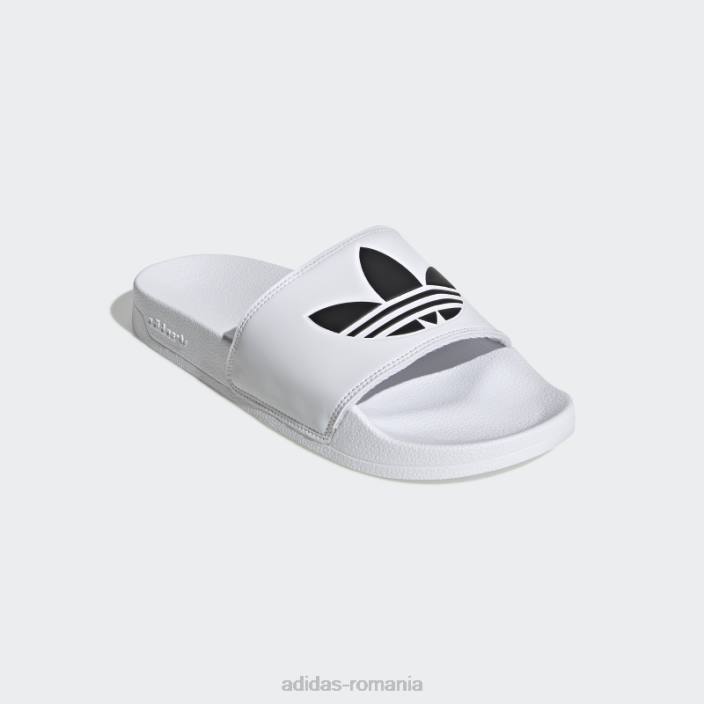 Adidas sandale albe adilette lite adidas unisex alb negru 2JBN201