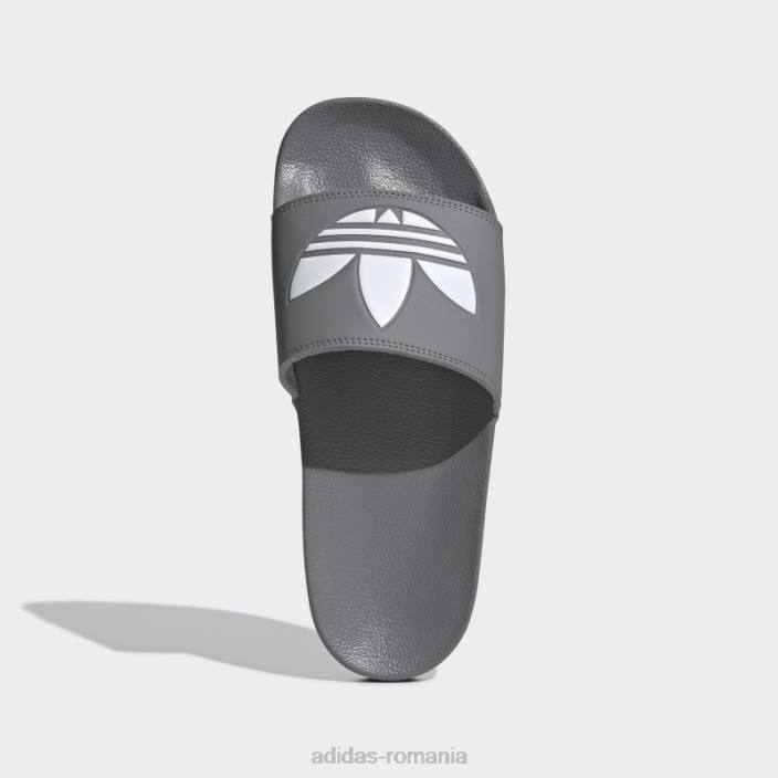 Adidas tobogane adilette lite gri unisex gri/alb 2JBN4315