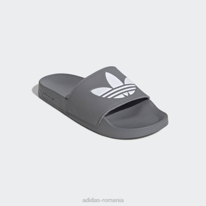 Adidas tobogane adilette lite gri unisex gri/alb 2JBN4315