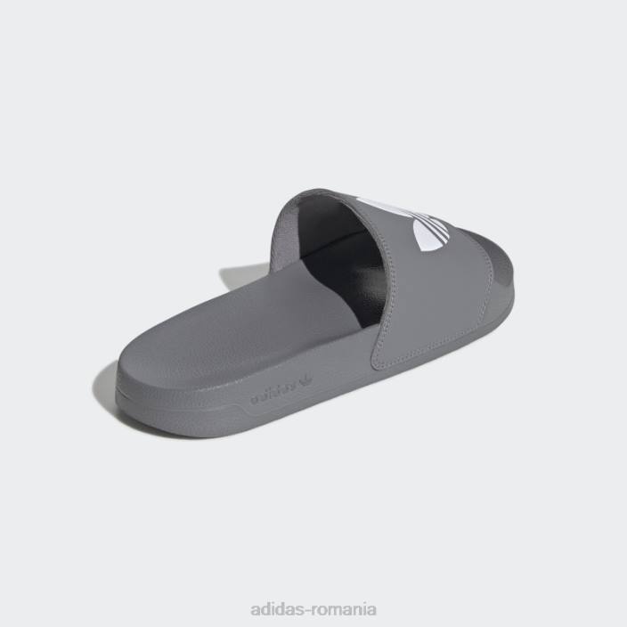 Adidas tobogane adilette lite gri unisex gri/alb 2JBN4315