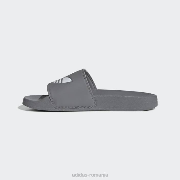 Adidas tobogane adilette lite gri unisex gri/alb 2JBN4315