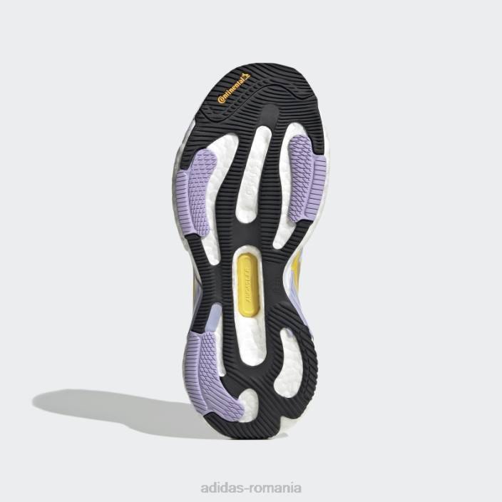 Adidas de stella mccartney pantofi de alergare solarglide fashion gum unisex guma/shift violet/galben 2JBN8658