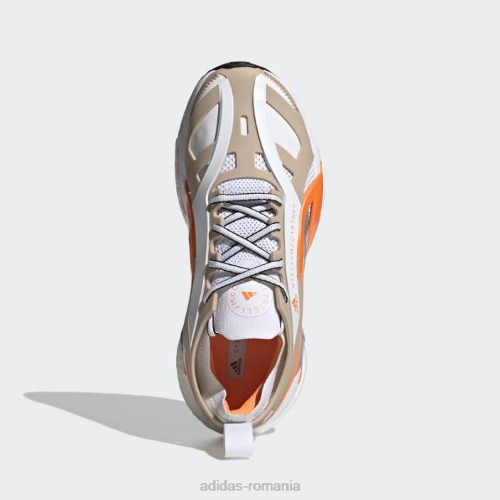 Adidas de stella mccartney pantofi de alergare solarglide hot ash pearl unisex frasin perlat/alb/portocaliu 2JBN2075