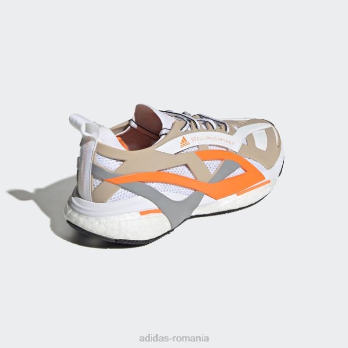 Adidas de stella mccartney pantofi de alergare solarglide hot ash pearl unisex frasin perlat/alb/portocaliu 2JBN2075