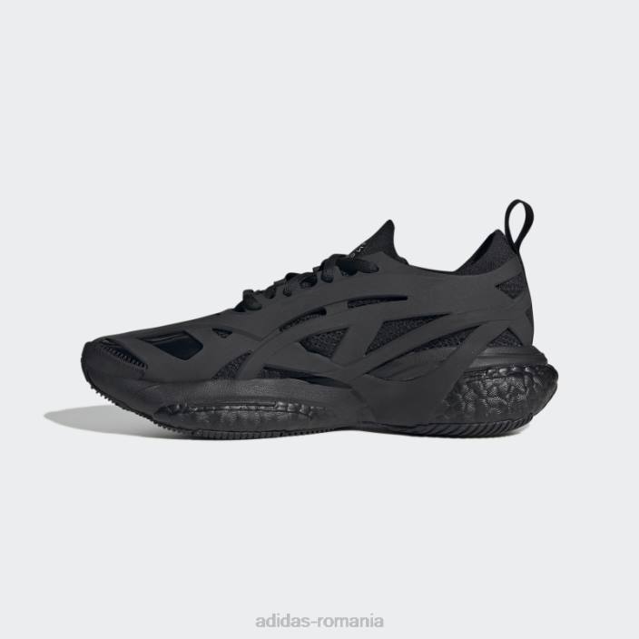 Adidas de stella mccartney pantofi de alergare solarglide negru fierbinte unisex negru 2JBN15873