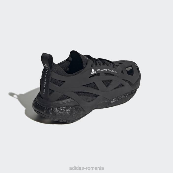 Adidas de stella mccartney pantofi de alergare solarglide negru fierbinte unisex negru 2JBN2079