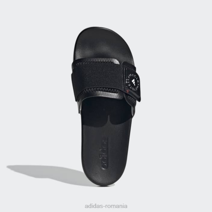 Adidas diapozitive de modă neagră de stella mccartney unisex alb negru 2JBN8608