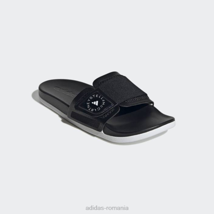 Adidas diapozitive de modă neagră de stella mccartney unisex alb negru 2JBN8608