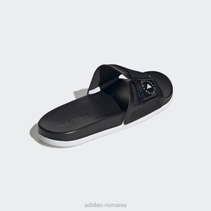Adidas diapozitive de modă neagră de stella mccartney unisex alb negru 2JBN8608