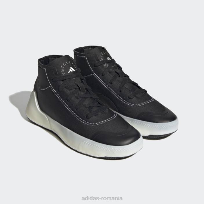 Adidas negru de stella mccartney treino pantofi cu tăietură mijlocie fashion unisex alb negru 2JBN15944