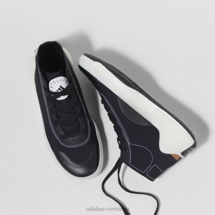 Adidas negru de stella mccartney treino pantofi cu tăietură mijlocie fashion unisex alb negru 2JBN15944